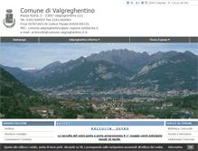 Tablet Screenshot of comune.valgreghentino.lc.it